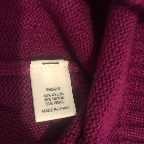 Express Women's Fuchsia Wool Blend Sweater Dress With Pockets, Size Medium - Picture 7 of 8